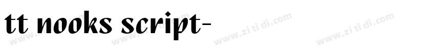 tt nooks script字体转换